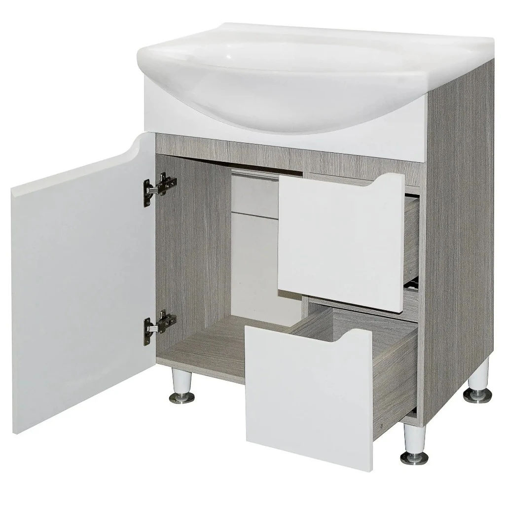 Сборка тумбы под раковину — готовая тумба с раковиной